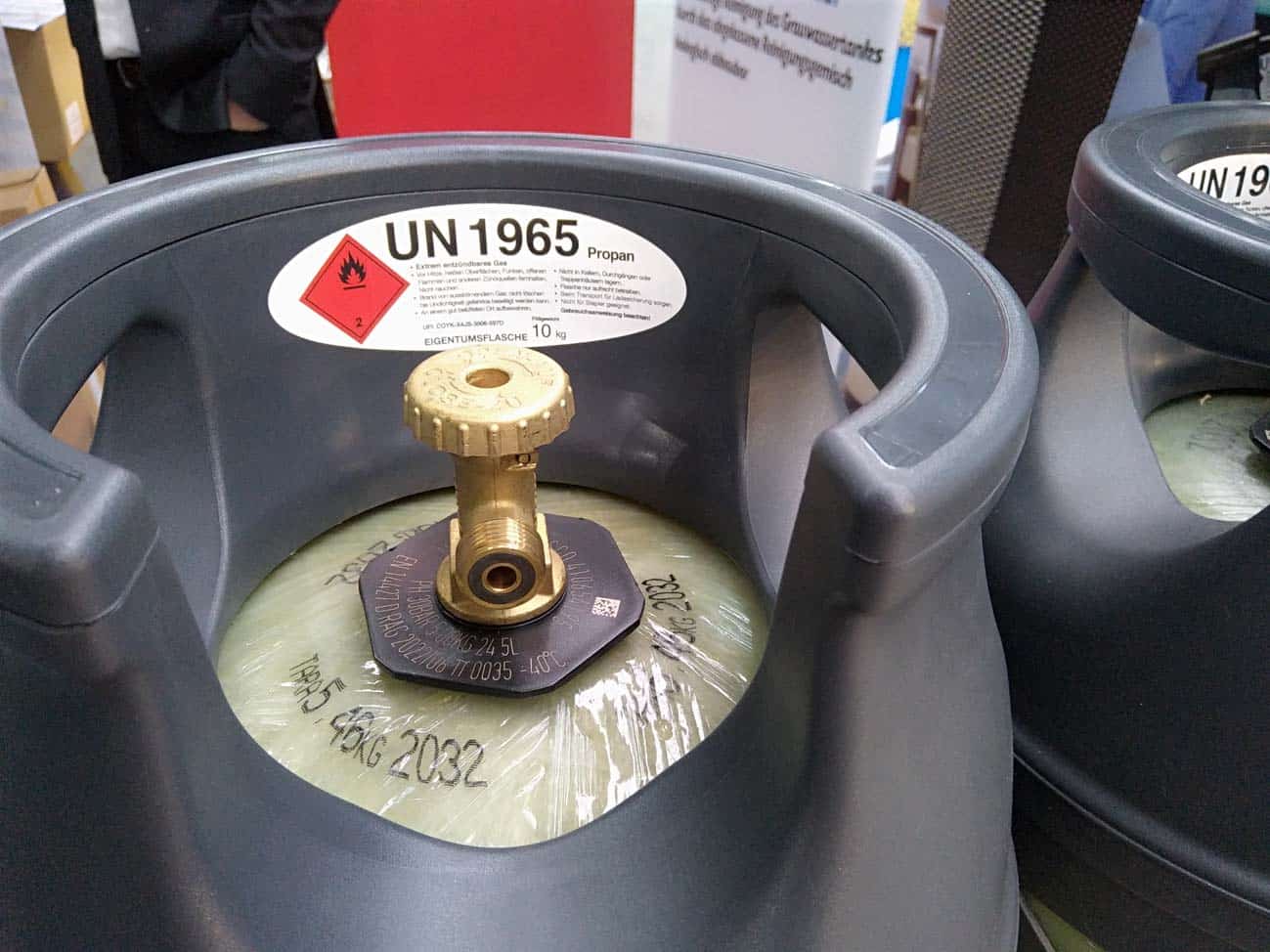 Innovadora homologación ONU 1965 para bombonas de gas compuestas para autocaravanas